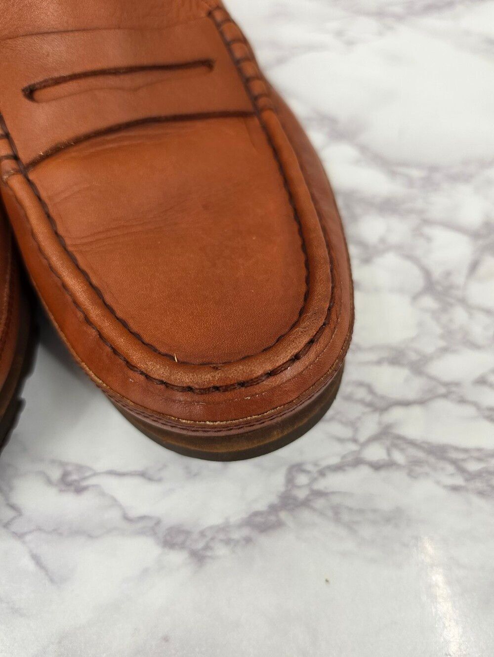 Mephisto Ralyx Air Relax Mens Brown Caoutchouc Leather Penny Loafers - Picture 10 of 14